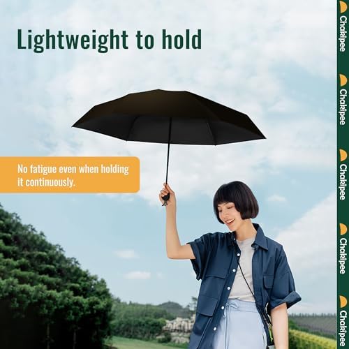 Chakipee Mini UV Umbrella Compact Lightweight Portable for Travel and Rain