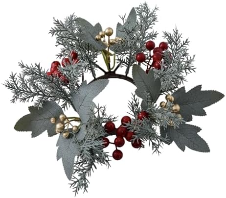 Grebest Candle Ring Decoration Maple Leaf Garland 1