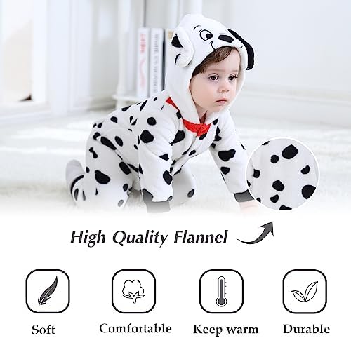TONWHAR Winter Hooded Romper for Babies and Toddlers