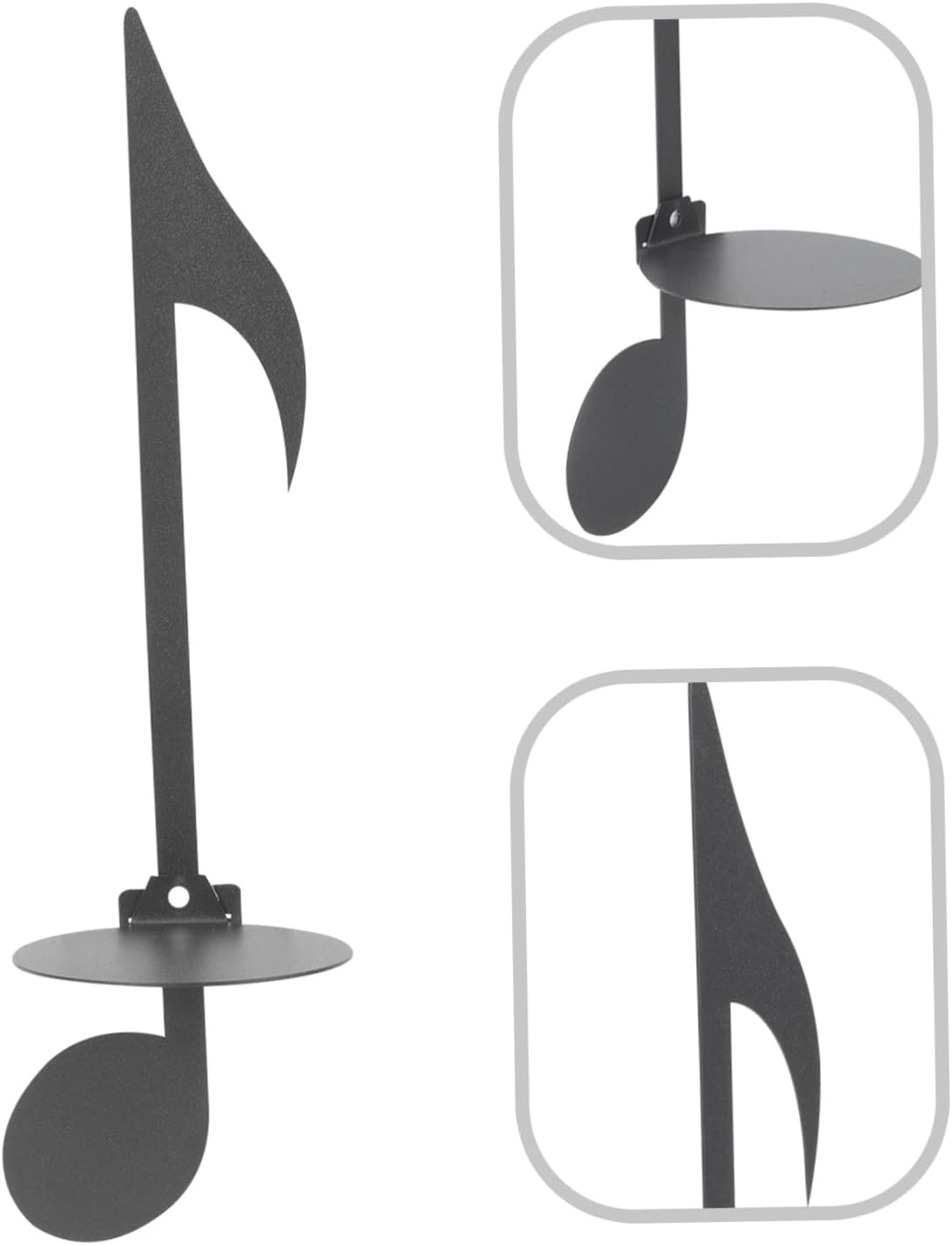 Zerodeko Wall Mount Candle Holders Music Note Decor