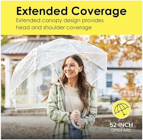Weather Station Automatic Rain Umbrella with Clear Dome