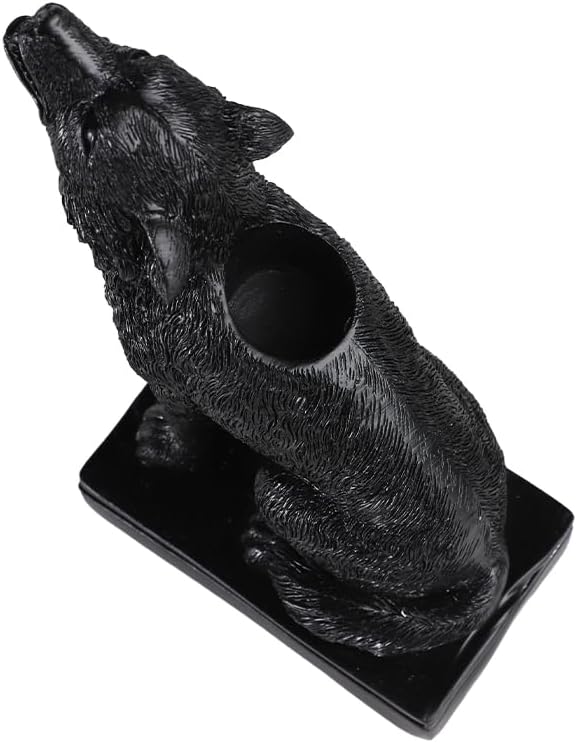 Ibluelover Wolf Candle Holder Gothic Home Decor