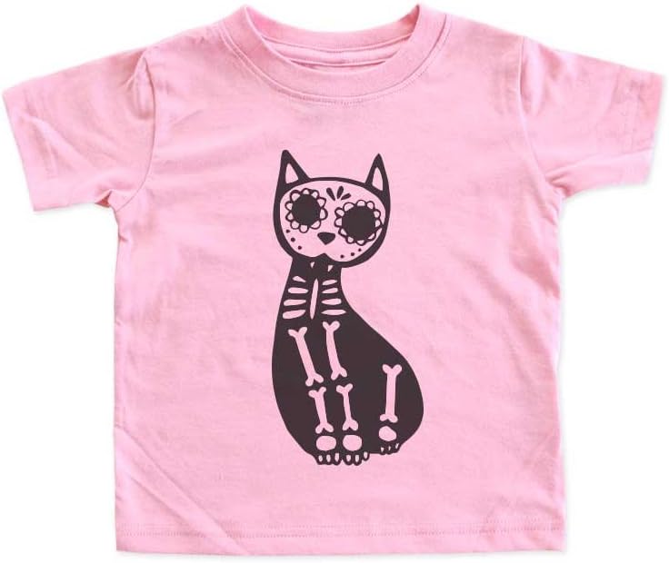 Cat Skeleton Halloween Costume Tee Shirt for Baby
