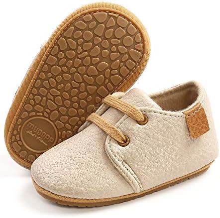 SOFMUO Baby Oxford Sneakers with Anti-Slip Sole