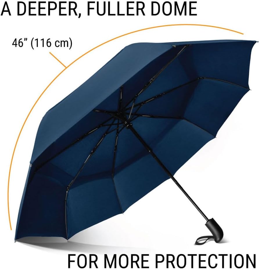 Prostorm Vented Travel Umbrella - Windproof Compact
