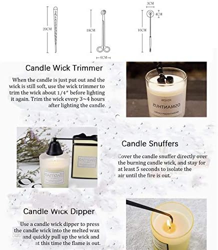 Lemonadeus 3 in 1 Candle Tool Set Rosegold