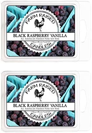 Farm Raised Candles Black Raspberry Vanilla Soy Wax Melts 2 Pack