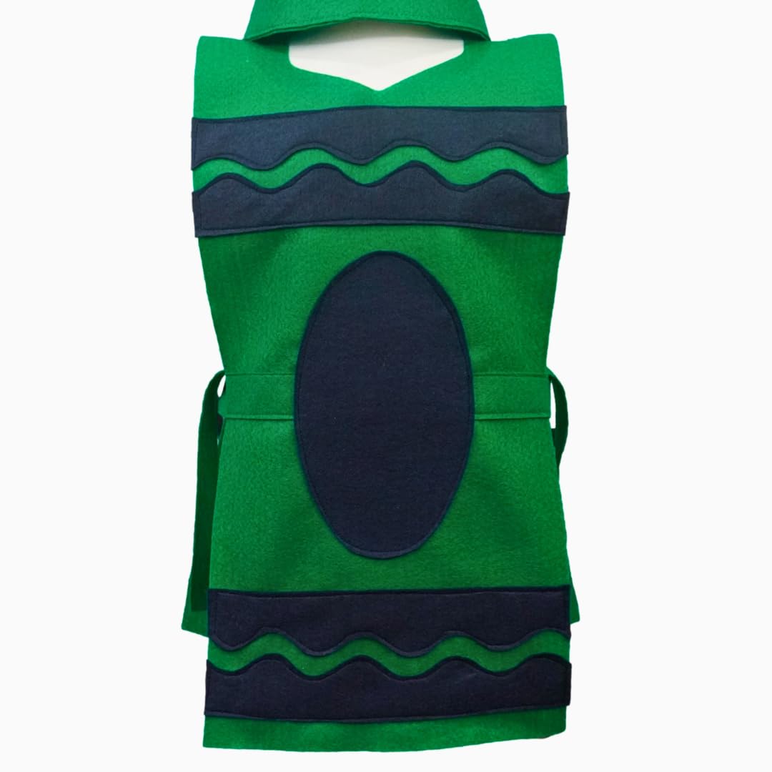Green Crayon Costume Tunic and Hat Set
