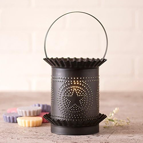Irvins Country Tinware 608RGSKB - Jumbo Tartwarmer with Star Kettle Black Finish