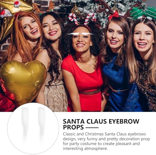 TUESMEILL 2pairs Self Adhesive Santa Eyebrows