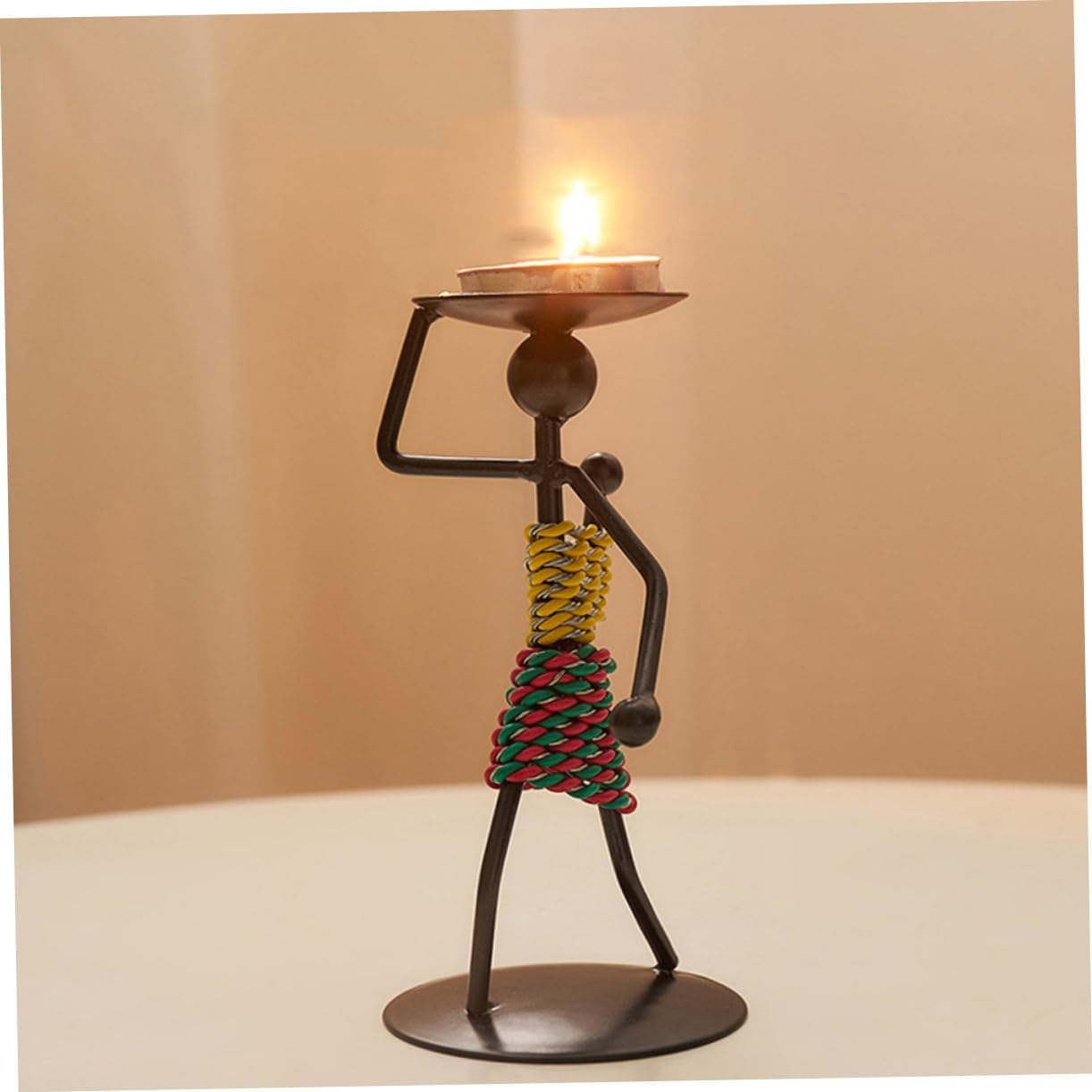 PRETYZOOM 3-Pack Gothic Candlestick Retro Decor
