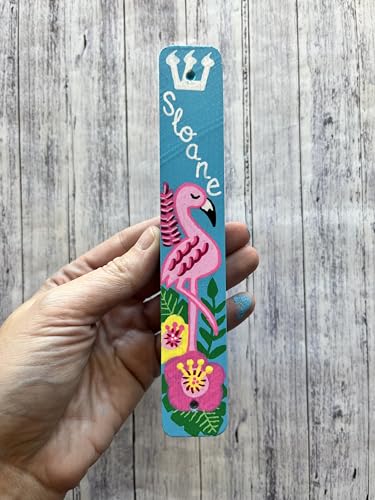 Lea Joelle Flamingo Mezuzah with Name 1