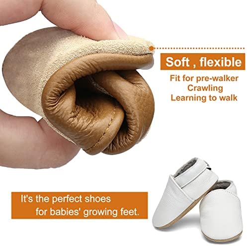 OWLOWLA Soft Sole Baby Moccasins for Boy Girl