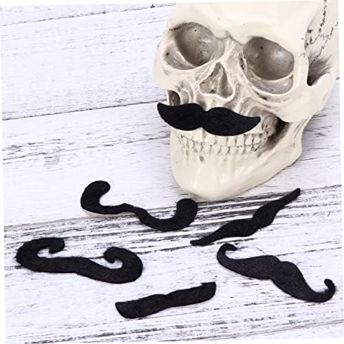 ABOOFAN 6pcs Santa Beard and Mustache Halloween Fake Facial Hair Prom Props