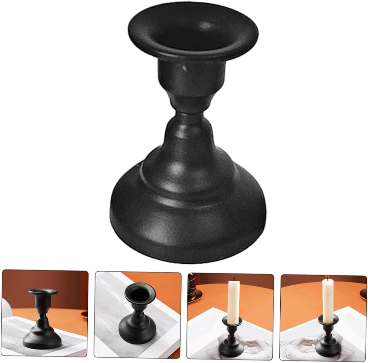 STOBAZA Retro Metal Candlestick Holder for Home Decor 1