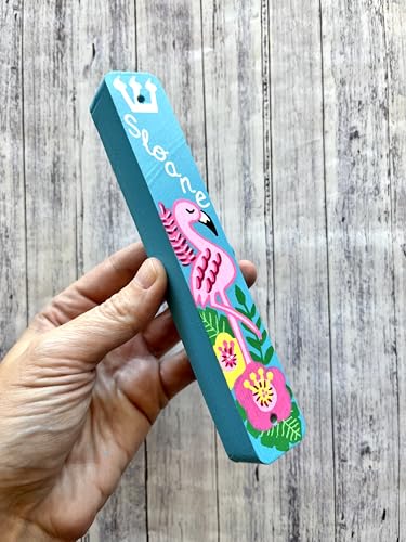 Lea Joelle Flamingo Mezuzah with Name 1