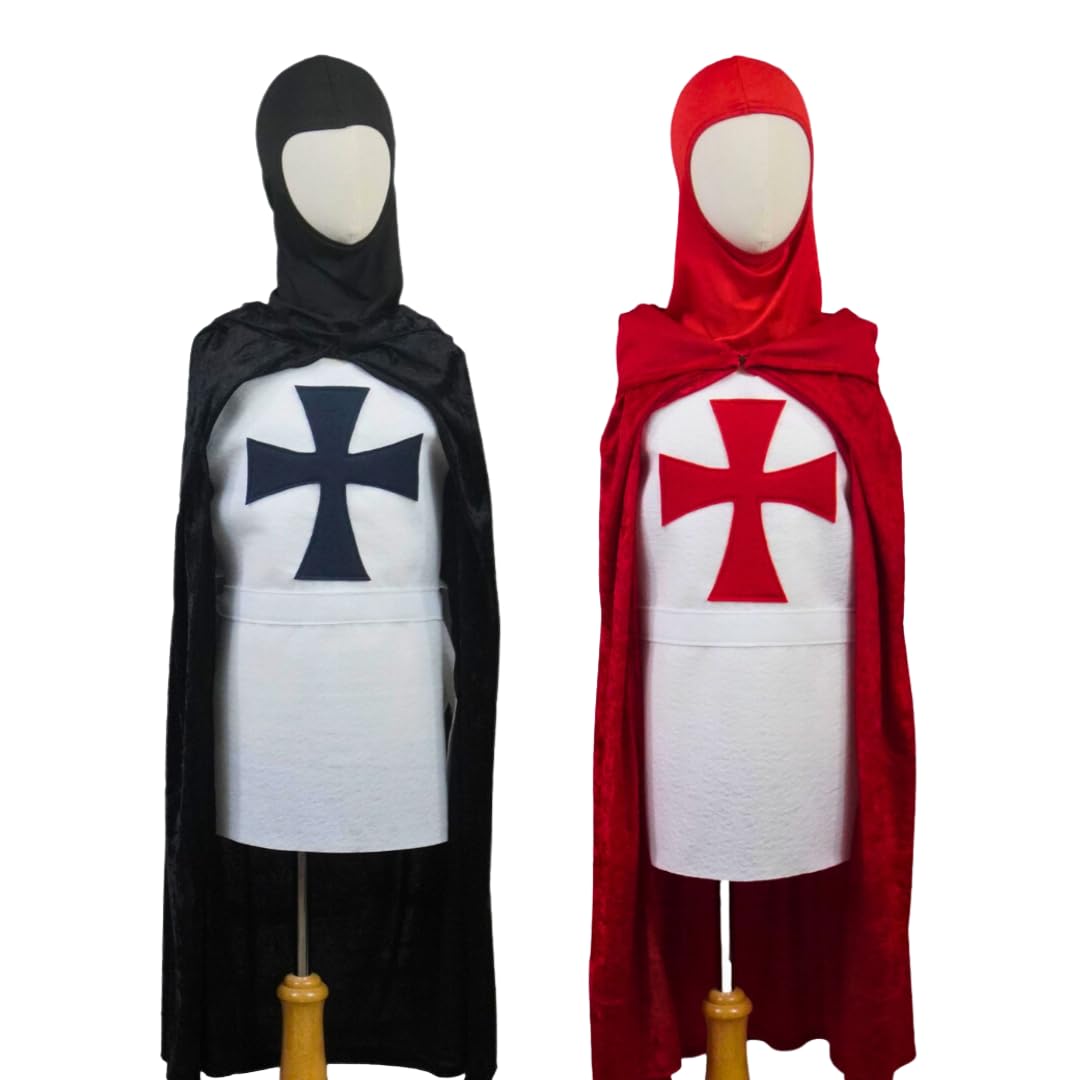 Teatots Party Planning Deluxe Knight Templar Costume Set Black Boys