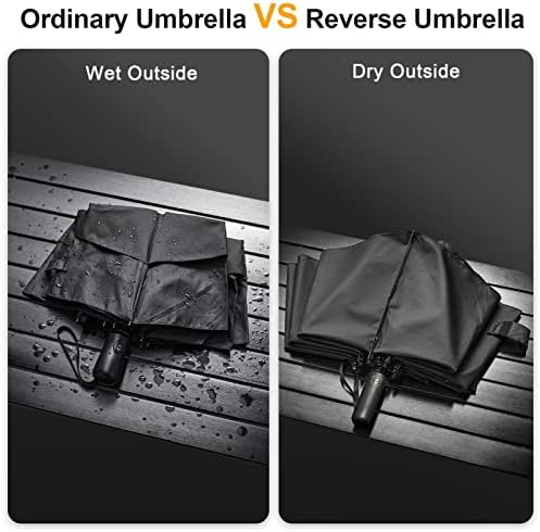 G4Free 46 Inch Windproof Travel Umbrella with Auto Open Close