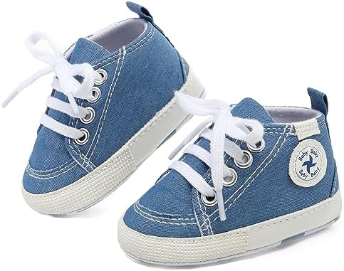 BEIDI Baby Girls Boys High Top Canvas Sneaker