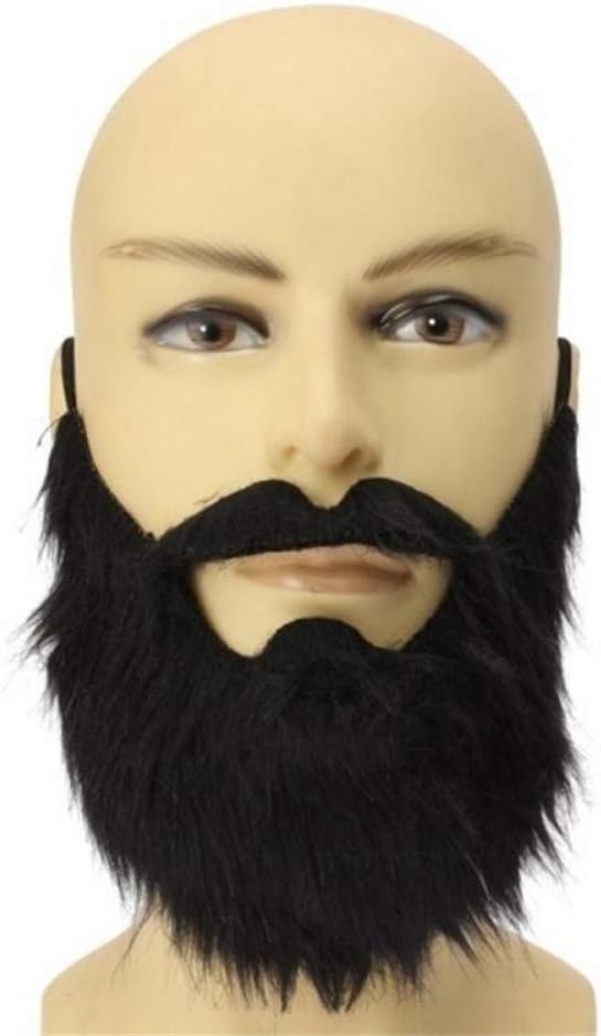 DanDre Halloween Beard Mustache Facial Hair Disguise Kit