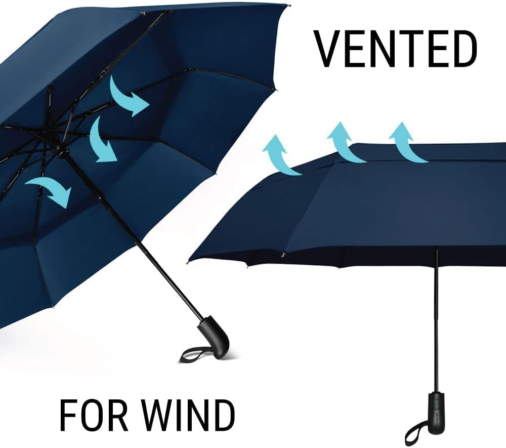 Prostorm Vented Travel Umbrella - Windproof Compact