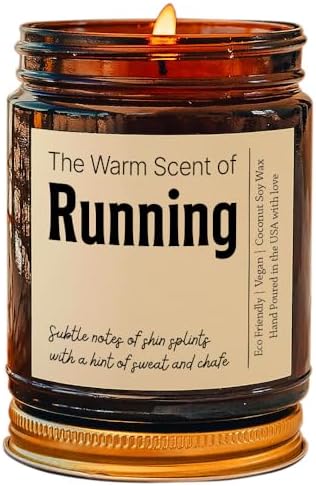 Custom Runner Gift Candle with Message 4oz 9oz