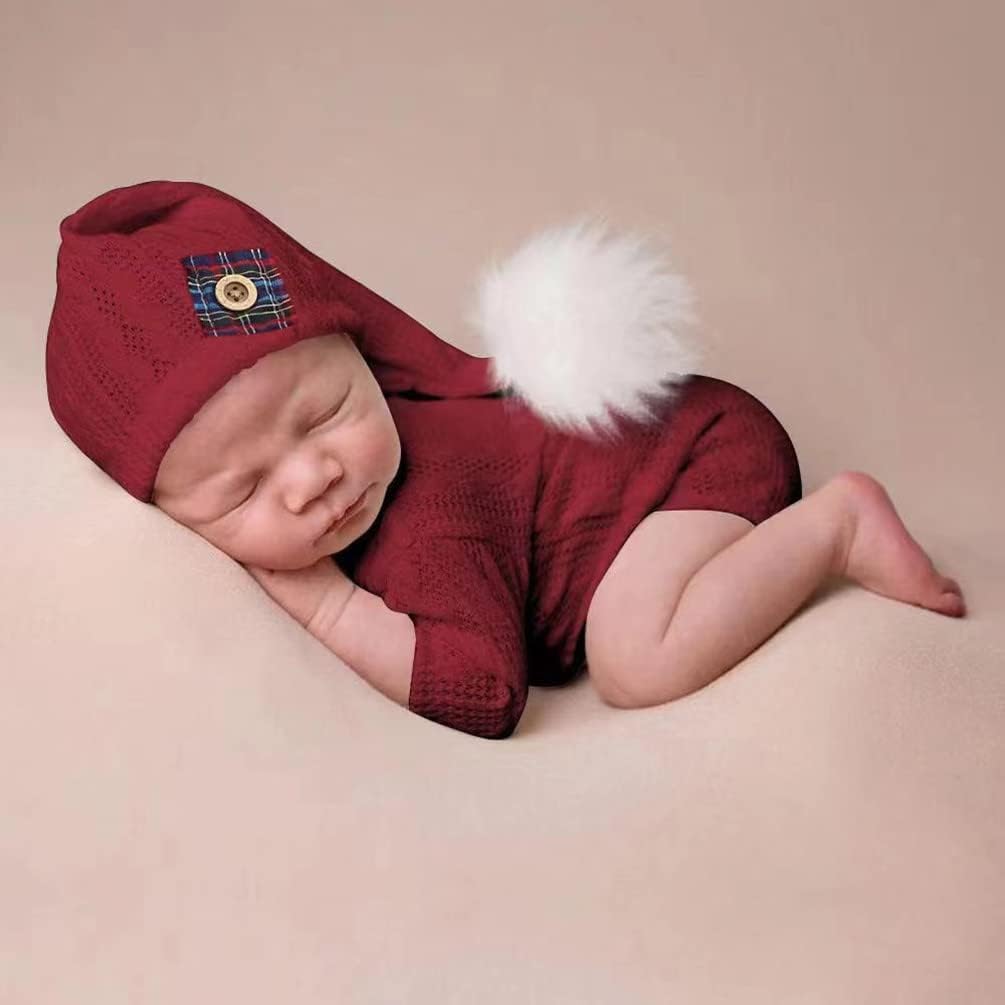Newborn Christmas Hat and Pants Baby Boy Girl