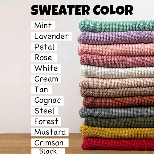 Handmade Personalized Baby Name Knit Sweater for Kids