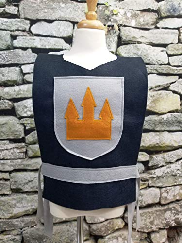 Medieval Knight Grey Costume Tunic for Adults