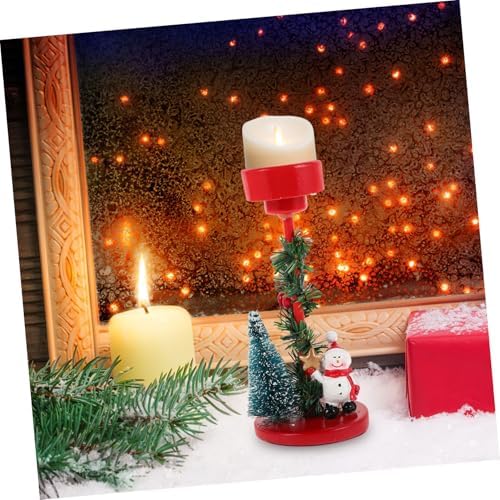 Snowman Candle Holder Christmas Decor for Tree and House
