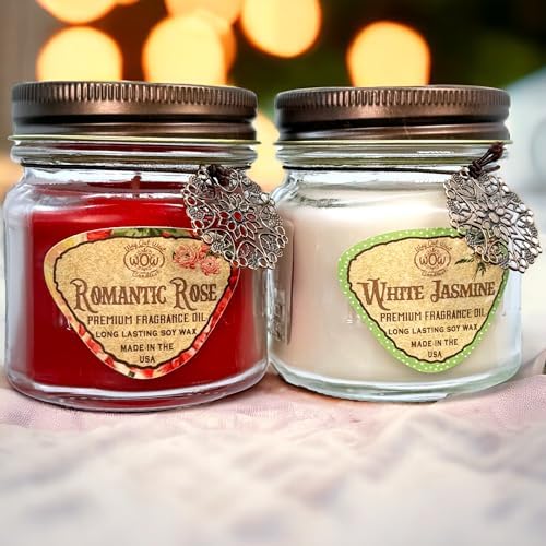Way Out West Candles Romantic Rose White Jasmine Set