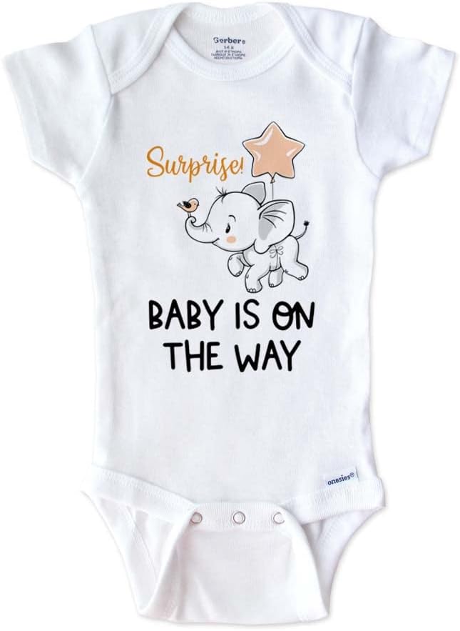 Hello Handmade Surprise Baby Onesie Elephant Bird Balloon 1