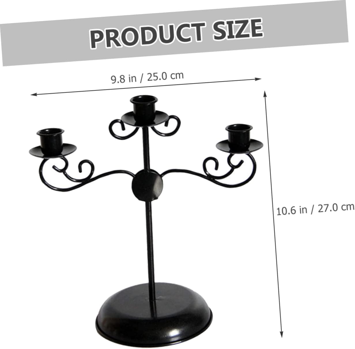 Gothic Metal Candlestick Holder for Dinner Table Centerpieces