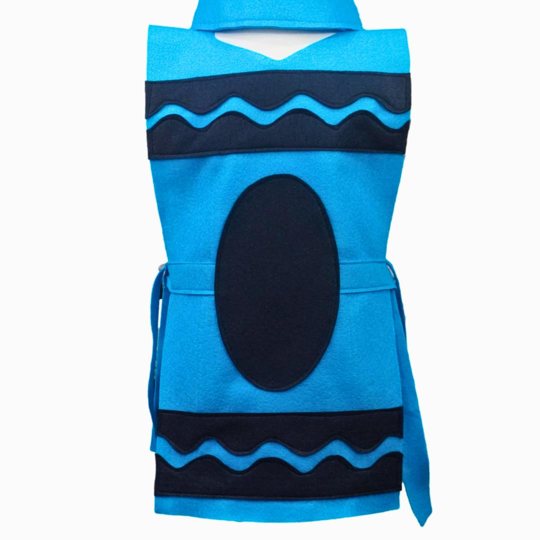 Light Blue Crayon Costume Set for Kids and Adults