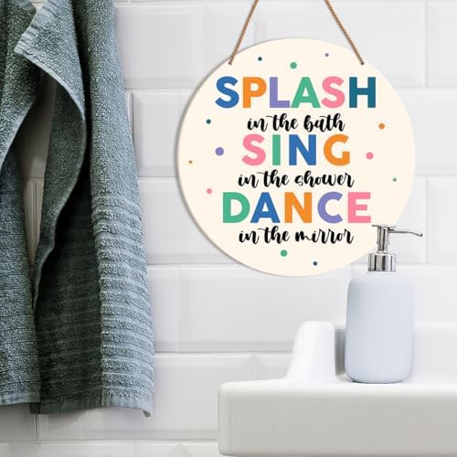 HSNBT Kids Boho Bathroom Wall Decor Sign