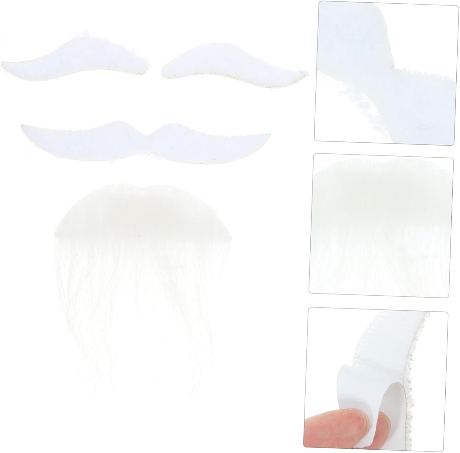 Ipetboom 1Set Fake Beard with Mustache for Halloween Costume