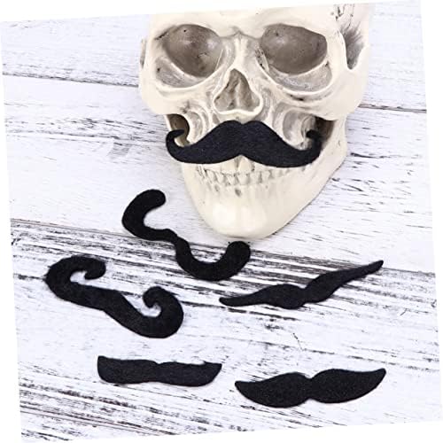 ABOOFAN 6pcs Santa Beard and Mustache Halloween Fake Facial Hair Prom Props