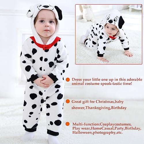 TONWHAR Winter Hooded Romper for Babies and Toddlers