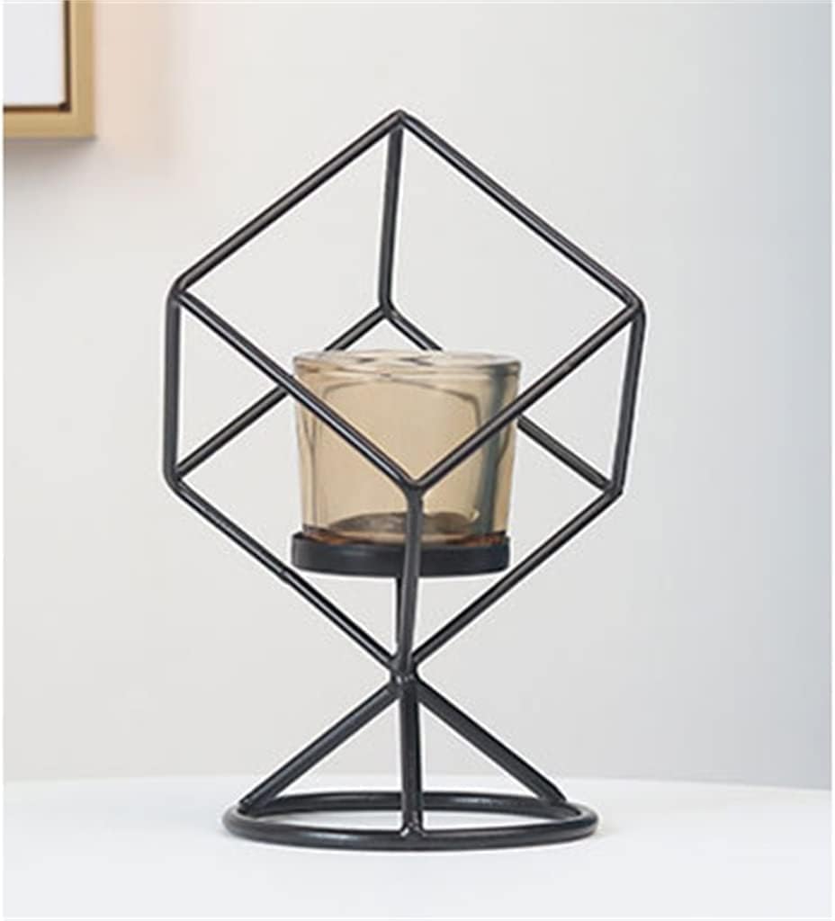 JUBIRO Geometric Iron Candlestick Holder 1