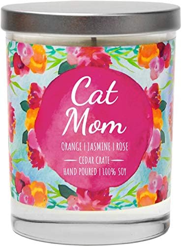 Funny Candles for Cat Lovers - 10 Oz Soy Candle with Gift Box