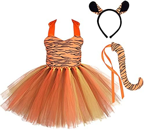 IBTOM CASTLE Giraffe Cow Costume for Girls with Tutu and Headband