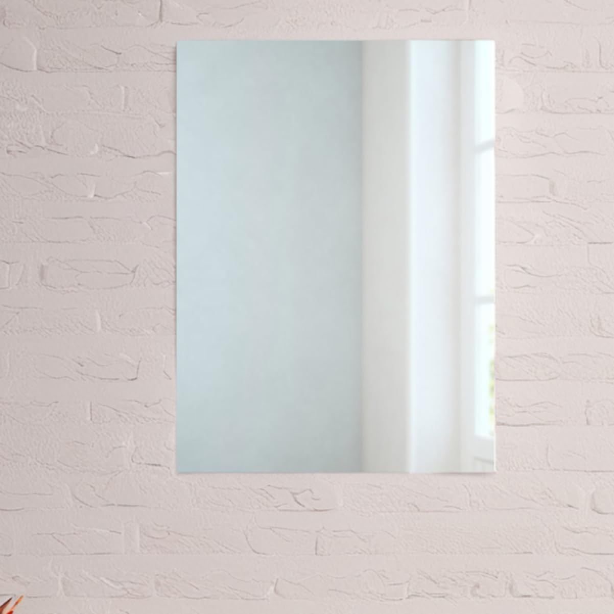 FOMIYES Self Adhesive Mirror Sheets for Bedroom Bathroom Gym