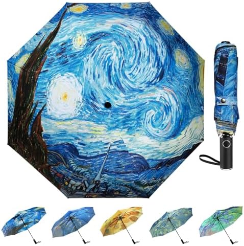 Van Gogh Artistic Folding Umbrella - Unisex Style