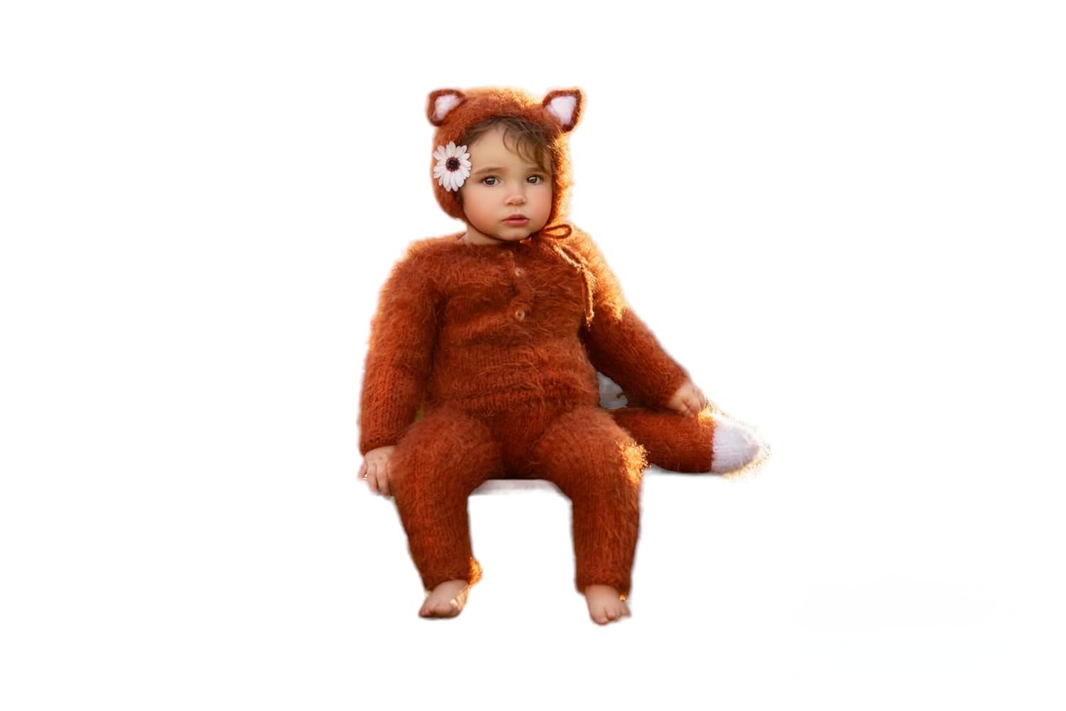 Handmade Foc Costume for Baby Girl 3-6mth