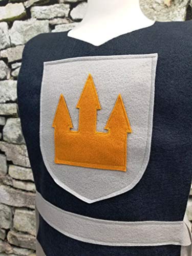Medieval Knight Grey Costume Tunic for Adults
