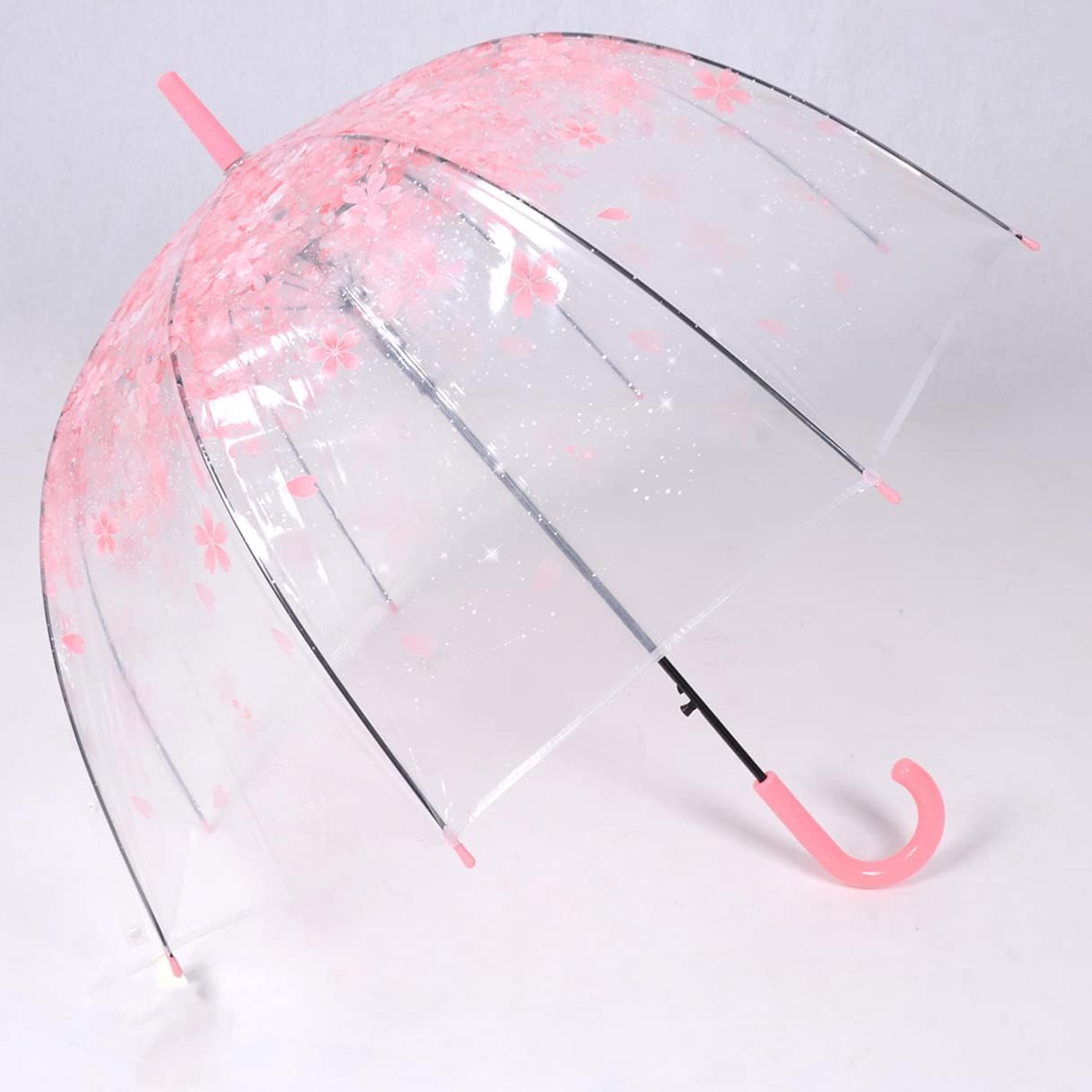Cherry Blossom Transparent Bubble Umbrella for Kids Adults