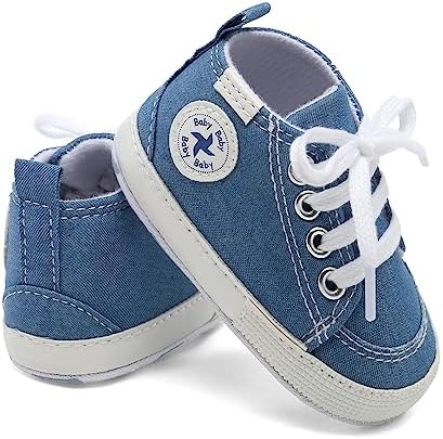 BEIDI Baby Girls Boys High Top Canvas Sneaker
