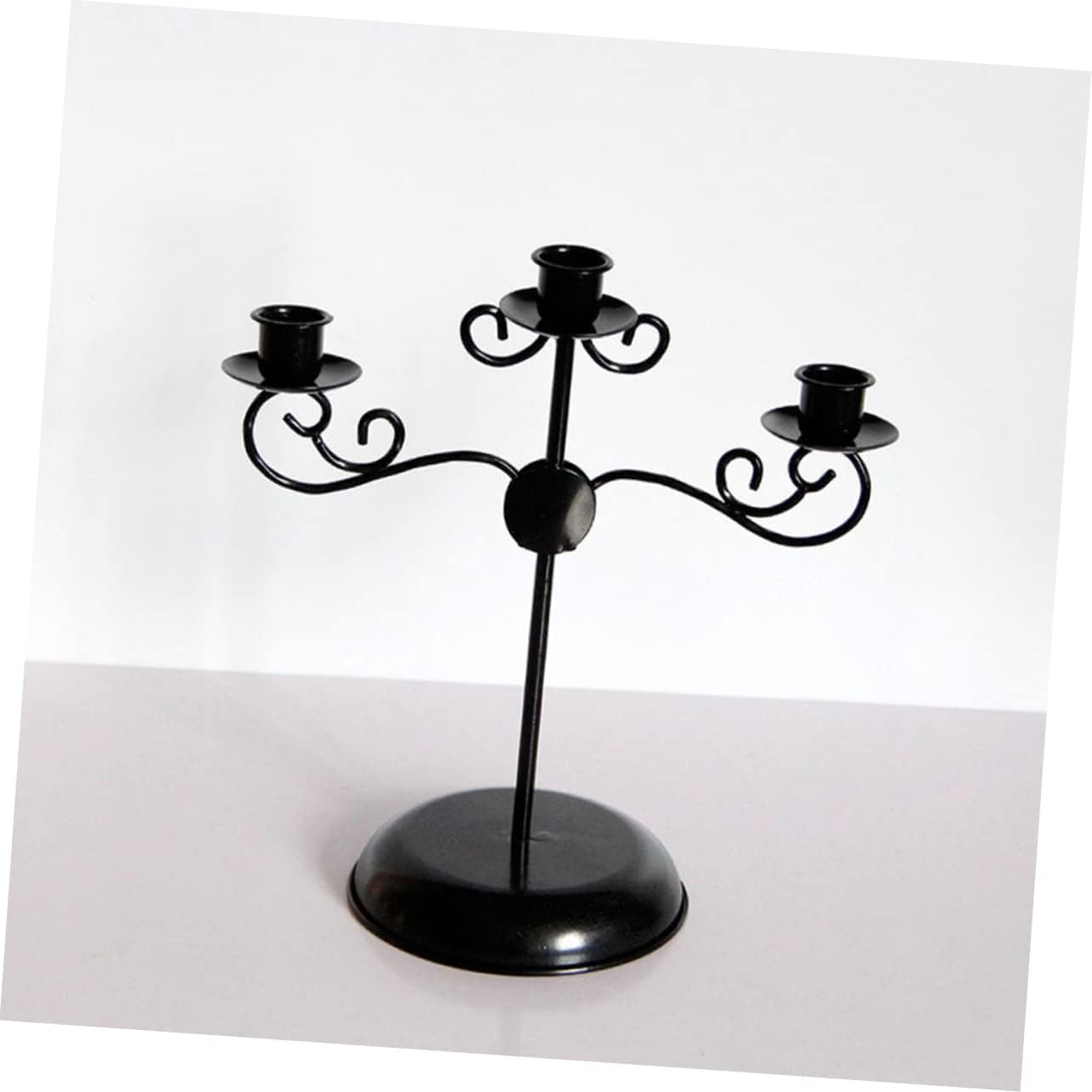 Gothic Metal Candlestick Holder for Dinner Table Centerpieces