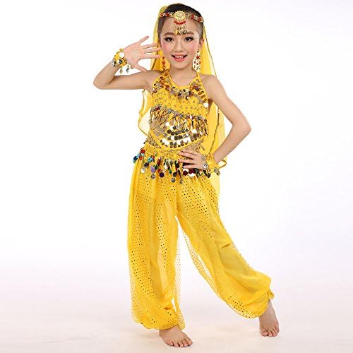 Girls Dance Outfit Handmade Chiffon Top and Pants Set 1