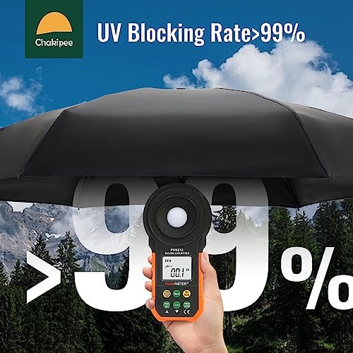 Chakipee Mini UV Umbrella Compact Lightweight Portable for Travel and Rain